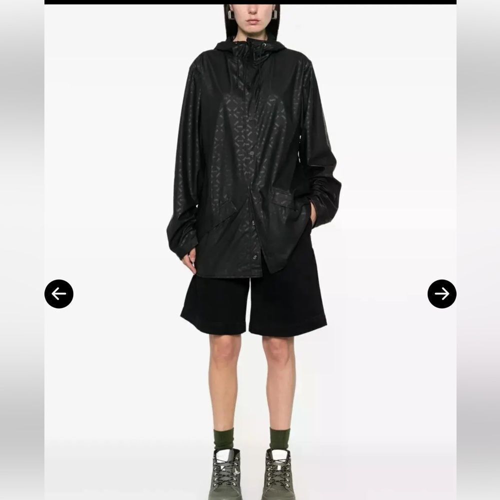Rain Logo Print rain jacket NWT XL